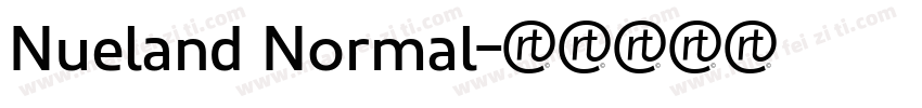 Nueland Normal字体转换